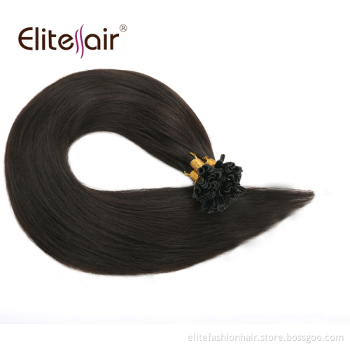 Top Quality 20 22 24 26 28 Inches Keratin Bonds Virgin Unprocessed Slavic Double Drawn Natural Russian Hair Extensions